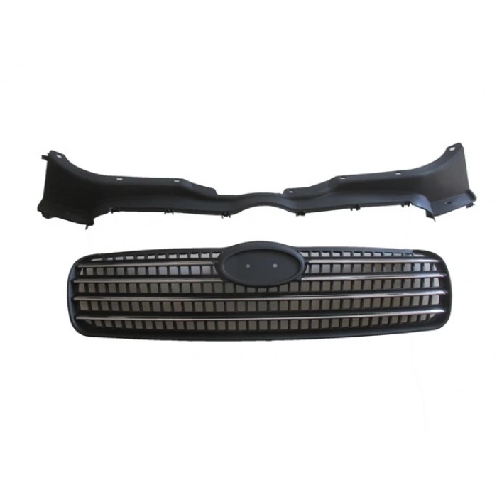 Hyundai Accent- Era- 2006-2009  Ön Panjur Siyah Nikelaj Çıtalı (Üst Bağlantı Braketli) (Oem No:863601E010)