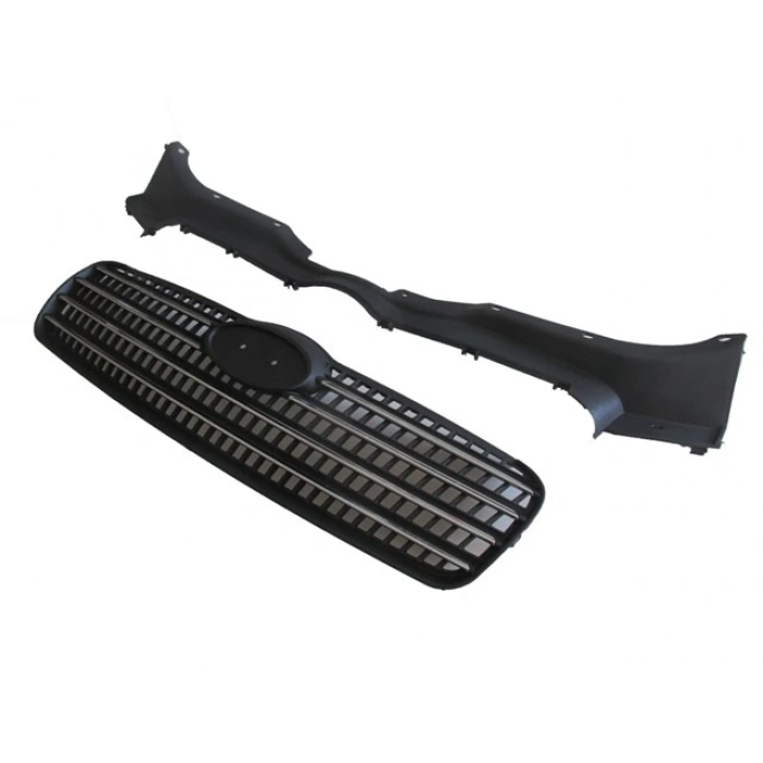 Hyundai Accent- Era- 2006-2009  Ön Panjur Siyah Nikelaj Çıtalı (Üst Bağlantı Braketli) (Oem No:863601E010)
