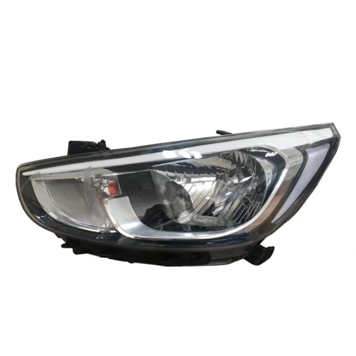 Hyundai Accent- Blue- 2015-2018  Far Lambası Sol Elektrikli/Motorlu (E Marklı) (Oem No:921011R730)