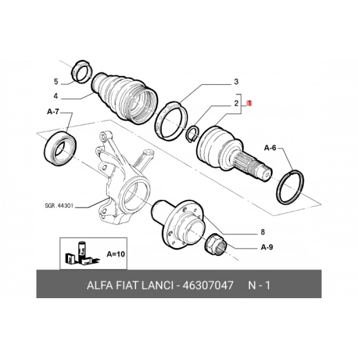 Fiat Palio 1,4 1996-2005 Aks Kafası Dış C514 Sanz (22X20X52 Uzunluk 149 Mm) (Oem No:46307047)