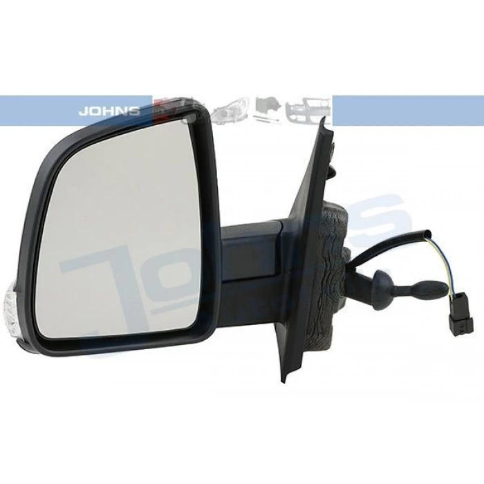 Fiat Doblo Iıı-Pratico 2010- Dış Dikiz Aynası Sol Mkn+Sinyallı Tek Camlı (Oem No:735497882)