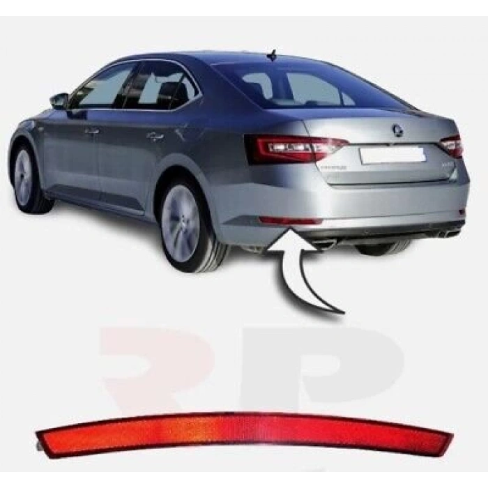 Vw Superb 2015- Tampon Reflektörü Arka Sol  (Oem No:3V5945105)