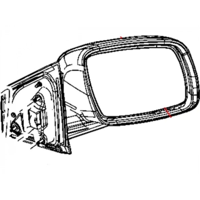 Fiat Freemont-Journey 2011- Dış Dikiz Aynası Sağ Elektrikli Isitmali Astarli (Oem No:5076884Ae)