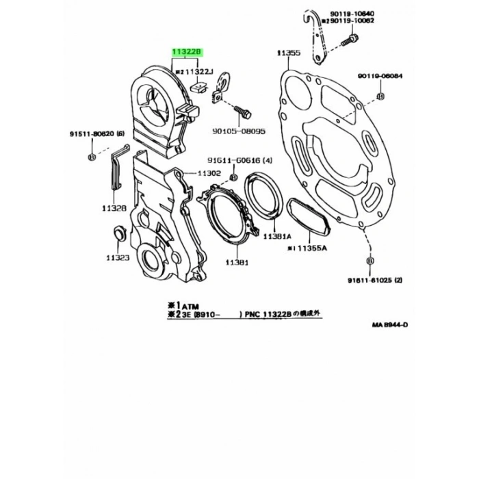 Japon Corolla Benzinli 1993-1998 Eksantrik Kapak Takımı  (Oem No:1130310022)