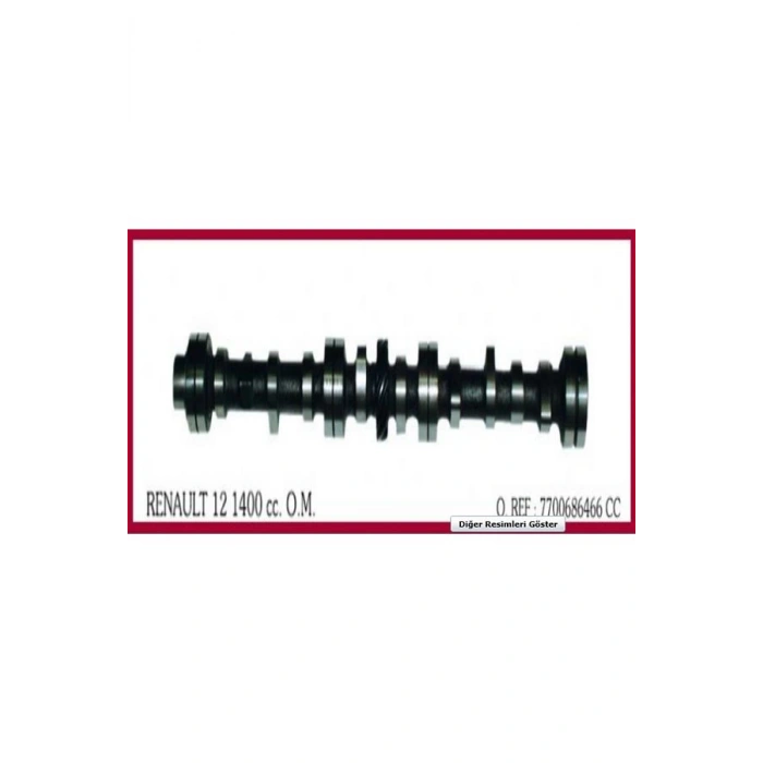 Renault  R9   R11   R12  R19 1.4 83- Eksantrik Mili  (Oem No:7700686466)