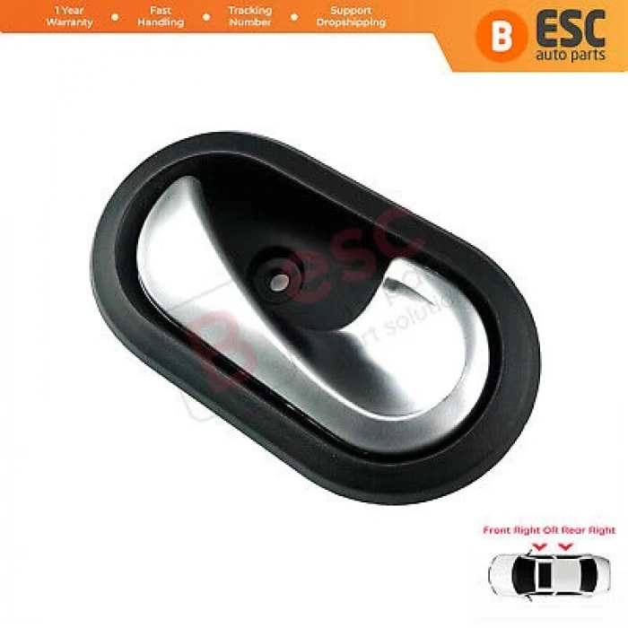 Renault Dacia  Logan 2005- Kapı İç Açma Kolu Sağ Mat Krom (Oem No:8200735218)