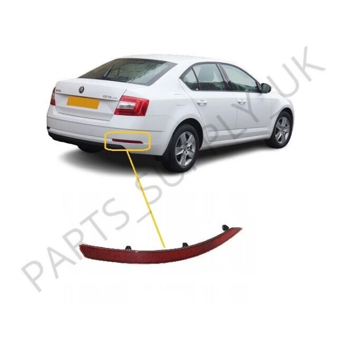Vw Octavia 2013- Tampon Reflektörü Arka Sağ  (Oem No:5E5945106A)