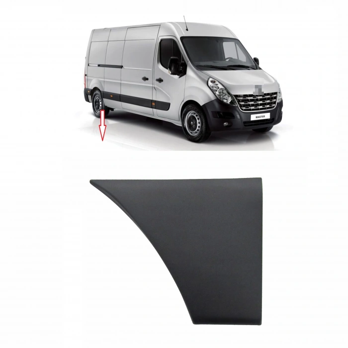Renault Master - 3 2009- Arka Çamurluk Çıtası Ön Sağ Küçük (Oem No:768F30004R)
