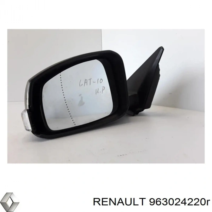 Renault Latitude 2011- Dış Dikiz Aynası Sol Elektrikli Isıtmalı Astarlı Sinyallı Sensörlü Kör Noktalı-9P (Oem No:963024220R)