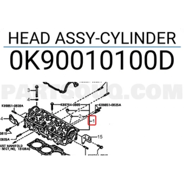 Kore Sportage 2,0 Benzin 1994-2003 Silindir Kapağı  (Oem No:0K90010100D)