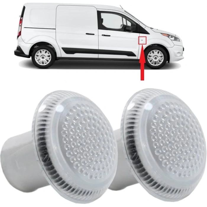 Ford Connect 2002-2013 Çamurluk Sinyali Beyaz / 9T16 13K376 Aa (Oem No:9T1613K376Aa)