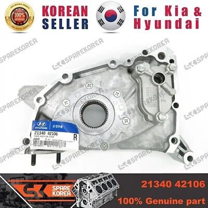 Kore Starex/H100 Kmy/Bongo 3 2,5-2,6 Dizel 2005-2009 Yağ Pompası  (Oem No:2134042106)