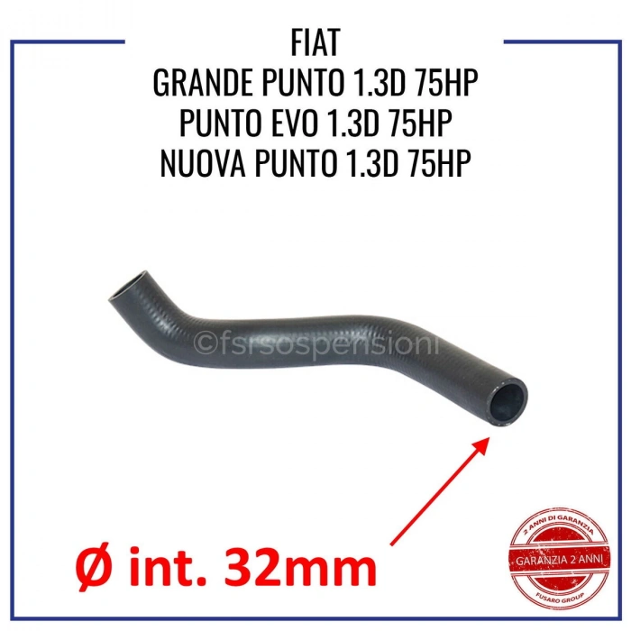 Fiat G.Punto-Evo 1,3 Mjt 2005- Turbo Hortumu Plastik Parça Harıç  ( Küçük Olan ) (Oem No:55703078)