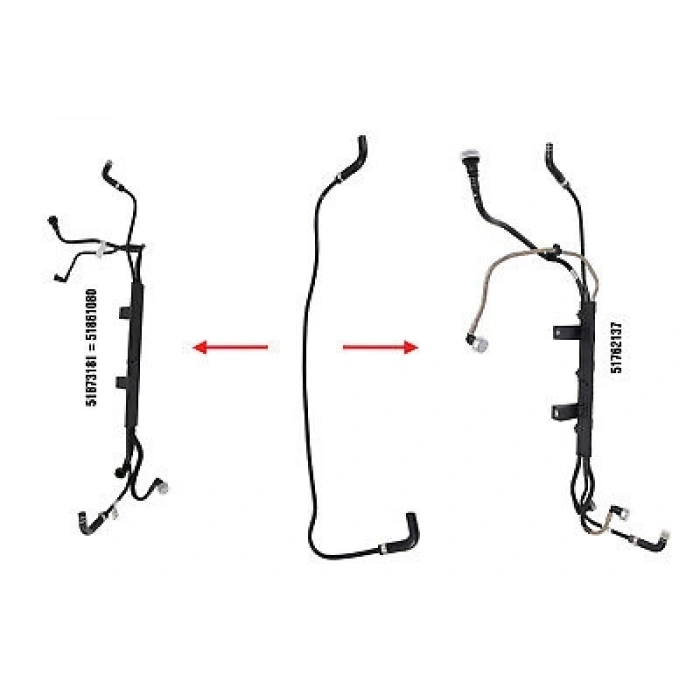 Fiat Doblo 1,3 2009- Termostat Hortumu  (Oem No:51873181*)