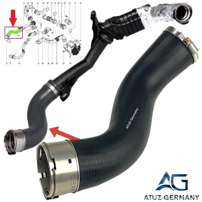 Renault Clio Iv/Logan Iı/Sandero Iı 1.5 Dci 2012- Turbo Hortumu Plastik Boru Harıç Büyük Hortum (Oem No:144609034R)