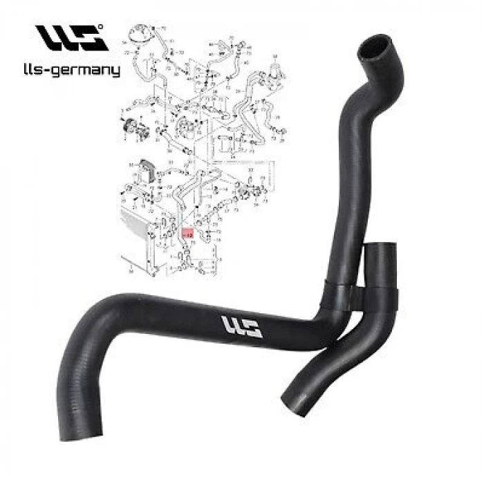 Vw Golf5-Jetta- A3 Leon Bag-Blf-Blp 1,6 Fsı 2004- Radyatör Su Hortumu  (Oem No:1K0121156Bk)