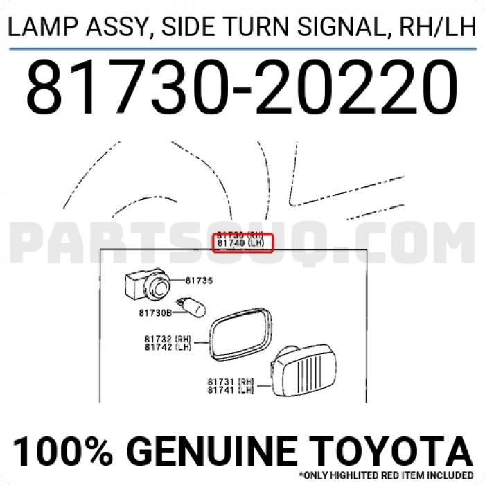 Sinyal Çamurluk Beyaz Corolla 93 Sol Ve Sağ Aynı Adet (Oem No:8173020220)