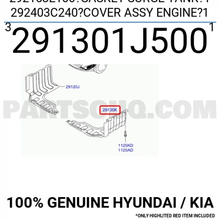 Muhafaza Karter İ20 2012-2014 L (Oem No:291301J500)