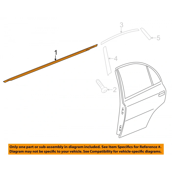 Cam Sıyırıcı Accent 2011-2019 Blue Arka Kapı Dış Sağ (Oem No:832201R000)