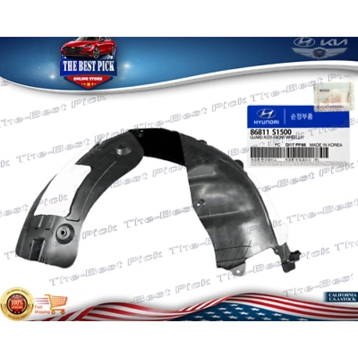 Çamurluk Davlumbazı Santafe 21 Ön L (Oem No:86811S1500)