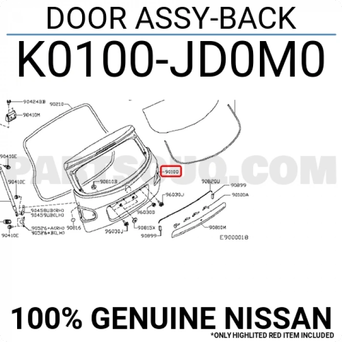 Kaput Bagaj Qashqai 2007- (Oem No:K0100Jd0M0)