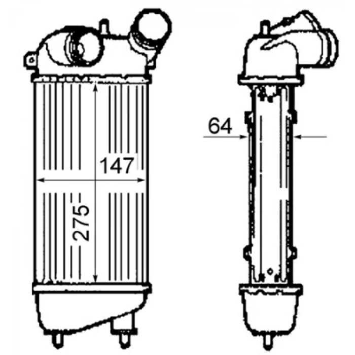 Psa  C2 C3 1.4 Hdı 2002-2009 Turbo Radyatörü  (Oem No:0384G2)