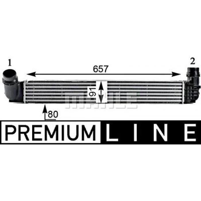 Renault Megan Iıı / Scenic Iıı 1.5-1.2-1.4 Tdcı 2009- Turbo Radyatörü İntercooler (Oem No:144964990R)