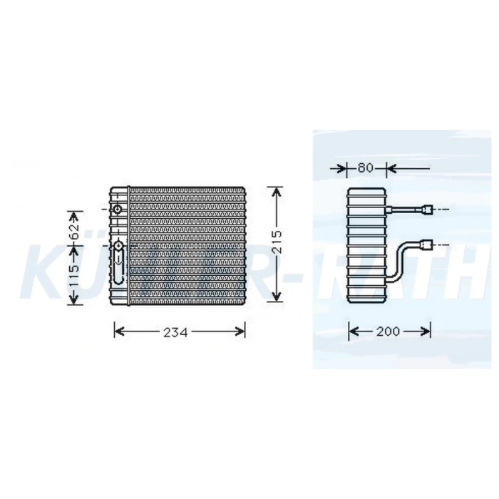 Ford Focus/Connect  1998-Evaporatör (Oem No:Xs4H19850Ab)