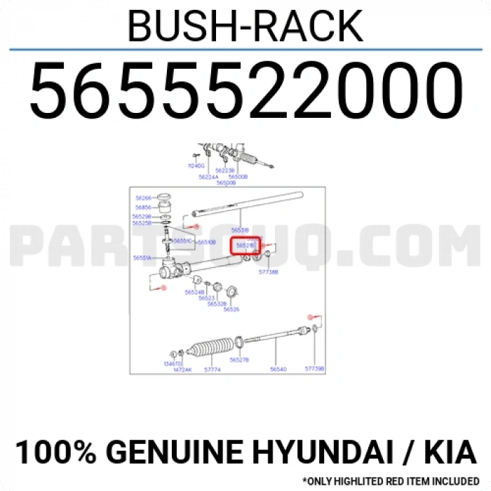 Burç Direksiyon Tıkırtı Accent  1995-2000 Mt (Oem No:5655522000)