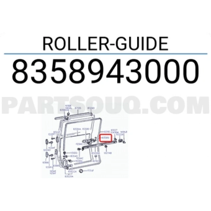 Burç Orta Kapı Ray H-100 Orta Kapı Ray Burcu / L- 300 / Besta (Oem No:8358943000)