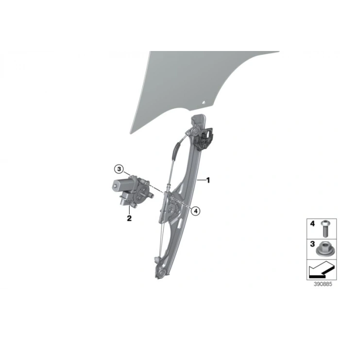 Bmw 22 Serisi 2010-.18 Cam Krikosu Ön Sol (Oem No:51332579945)