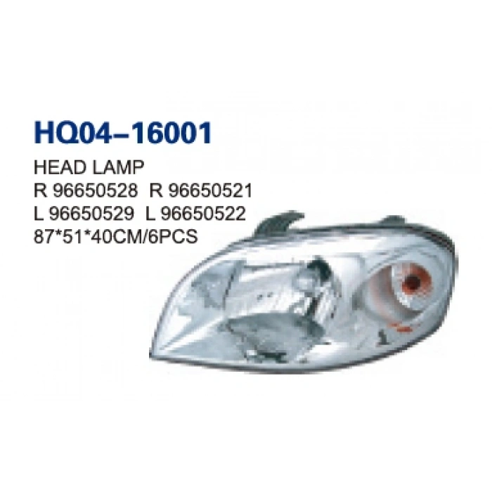 Far Aveo 2006-2008 Sedan Sol (Oem No:96650529)