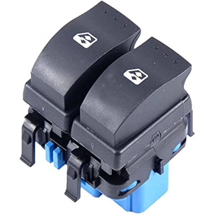 Cam Açma Düğmesi Megane Iı / Scenic Iı / Laguna Iı (Çiftli) Mavi Sol (Oem No:8200107772)