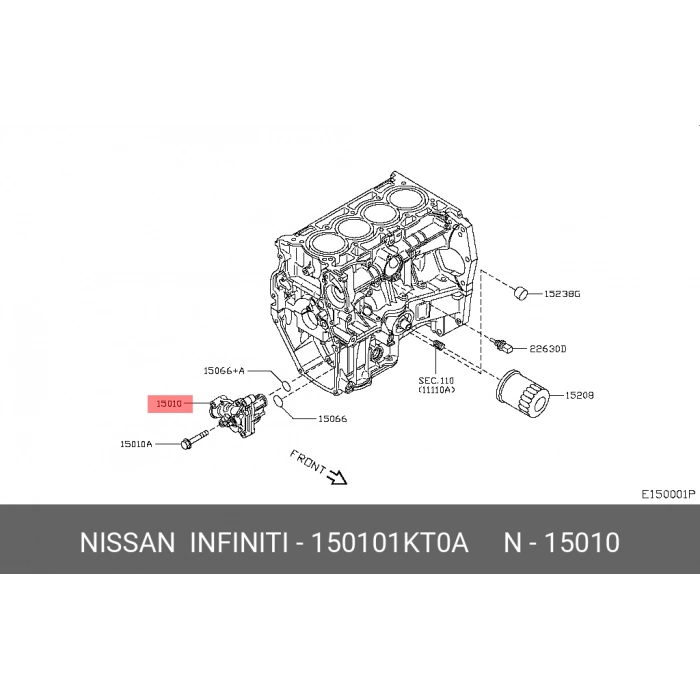 Yağ Pompa Qashqai 1.6 2007-2014 Hr16De / Note 2007-2010 1.6 (Oem No:150101Kt0A)