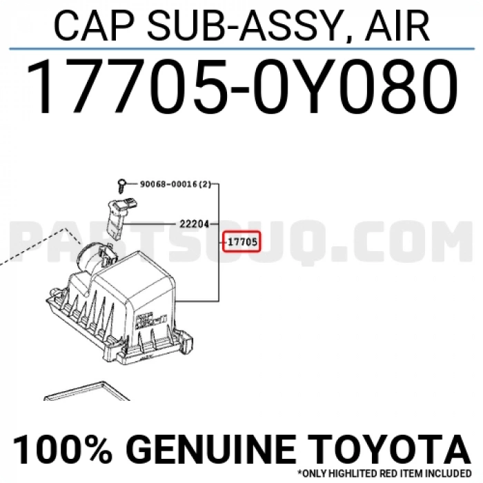 Hava Filtre Kutusu Chr 2016-20 (Oem No:177050Y080)