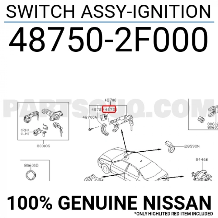 Termik Kontak Primera 1996-2007 / Qashqai 2007-2014 / Juke 2010-2016 / Xtrail 2001-2007 / Navara 2006-2014 / Micra 2003-10 (Oem No:487502F000)