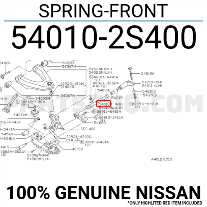 Torsiyon Mili Pıckup 2002-2007 Yd25 (Oem No:540102S400)