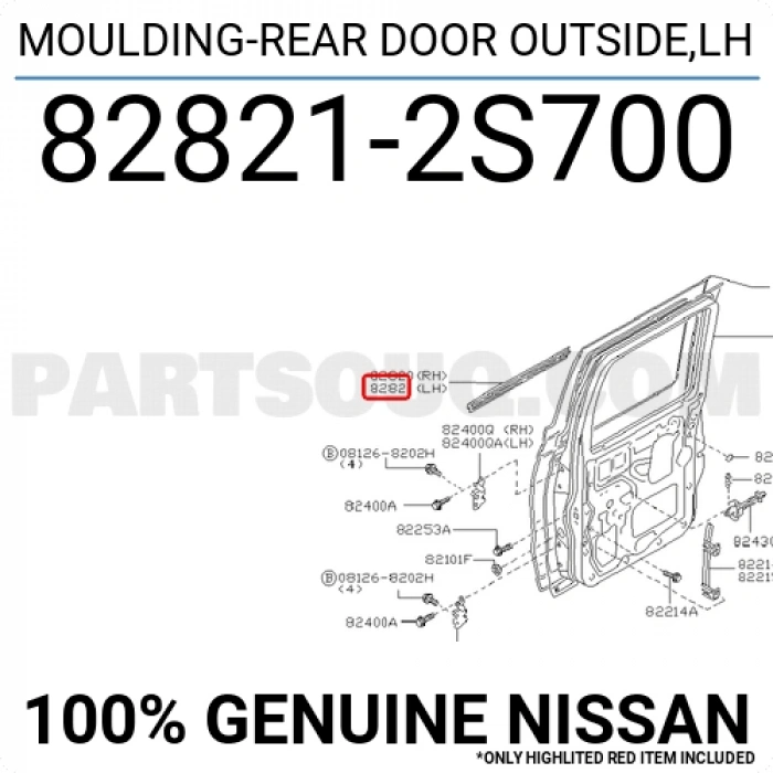Cam Sıyırıcı Pıckup 1998-2002 D-2022 Arka Sol (Oem No:828212S700)