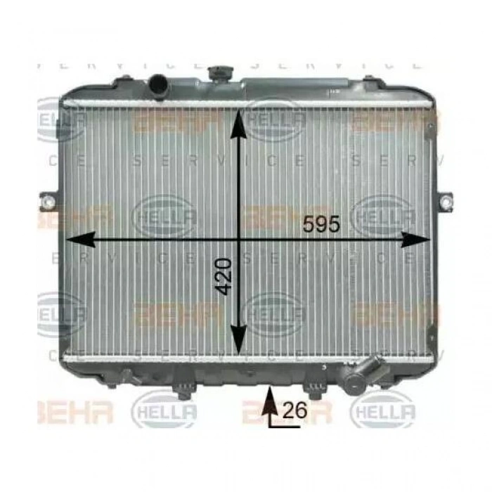Radyatör Su H-100  1997-2004 Kamyonet (Oem No:253104B001)
