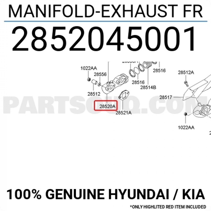 Manifold Egzoz Hd77 (Oem No:2851041750)