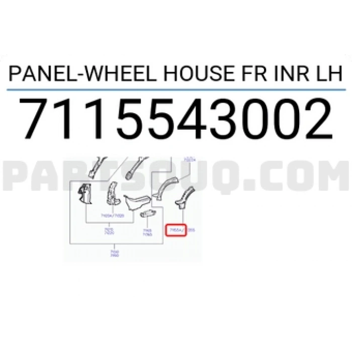 Sac Marşbiyel H100 Ön İç L (Oem No:7115543002)