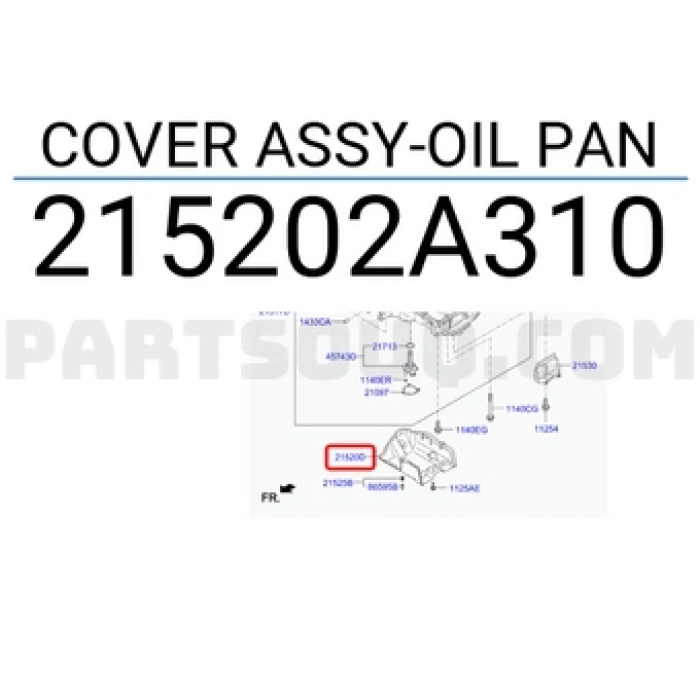 Karter Muhafazası Alt Sacı Elantra 2014 Sonrası 1.6 Dizel (Oem No:215202A310)