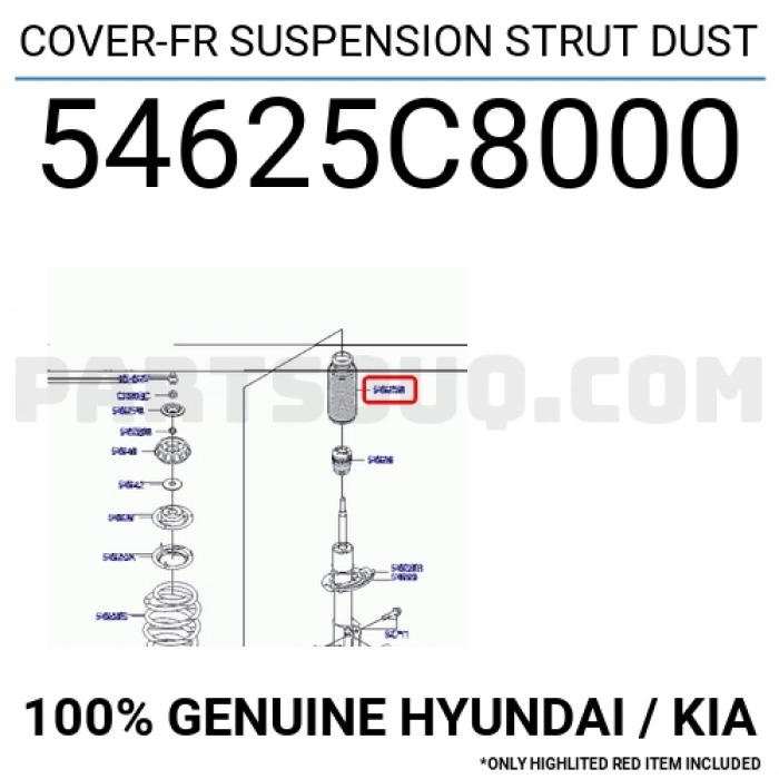 Amortisör Toz Körüğü I-2020 2015-2021 Ön (Oem No:54625C8000)