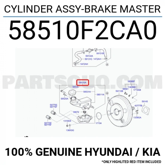 Fren Ana Merkez Elantra 2019-2020 / Benzinli (Oem No:58510F2Ca0)