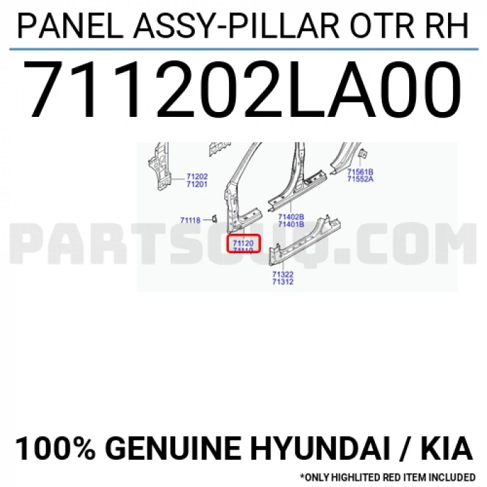 Direk Sacı Dış I-30 2007-2011 Ön Sağ (Oem No:711202La00)