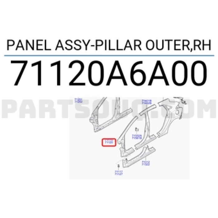 Direk Sacı Dış I-30 2012-2016 Ön Sağ (Oem No:71120A6A00)