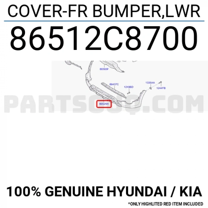 Tampon I-2020 Actıve Ön 2015-2018 Alt (Oem No:86512C8700)