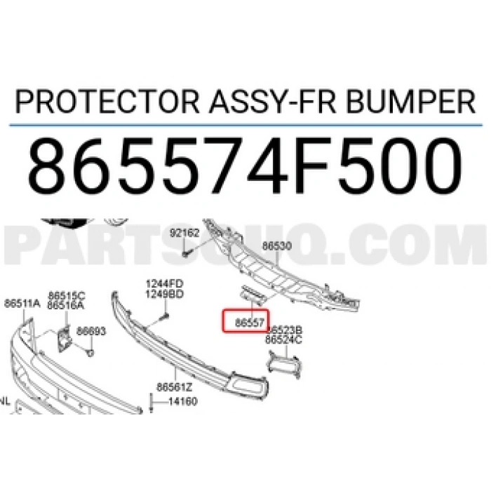 Tampon Bağlantı Braketi Kmy Ön 2005 Sonrası Orta (Oem No:865574F500)