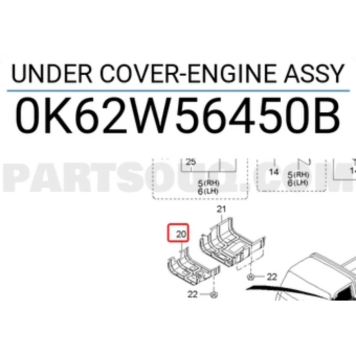 Karter Muhafazası Bongo 2004 Sonrası 2.7 (Oem No:0K62W56450B)