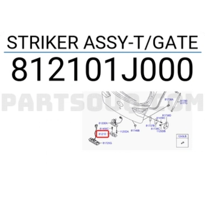 Karşılık Kilit Bağaj  İ20 1.4 09 (Oem No:812101J000)